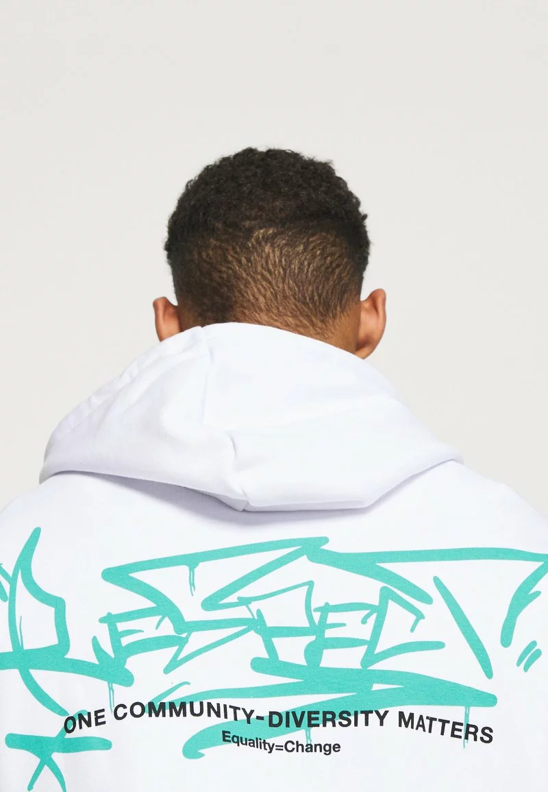 YOURTURN UNISEX - Felpa Con Cappuccio - White 7 YOURTURN UNISEX - Felpa Con Cappuccio - White - immagine 5