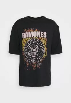 YOURTURN RAMONES TEE UNISEX - T-shirt Con Stampa - Black -Sconto YOURTURN in Italia 04271fa88f00464b9a244f780f28b3a9