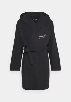 YOURTURN Uomo Accappatoio - Black/purple