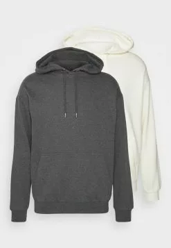 YOURTURN UNISEX 2 PACK - Felpa Con Cappuccio - Mottled Dark Grey/off-white 12 YOURTURN UNISEX 2 PACK - Felpa Con Cappuccio - Mottled Dark Grey/off-white -Sconto YOURTURN in Italia 0c61db76ec5d4cdfb3745b60c279d9e2