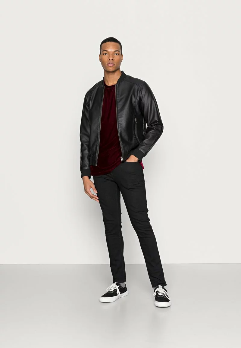 YOURTURN VELVET UNISEX - T-shirt Basic - Bordeaux 4 YOURTURN VELVET UNISEX - T-shirt Basic - Bordeaux - immagine 2