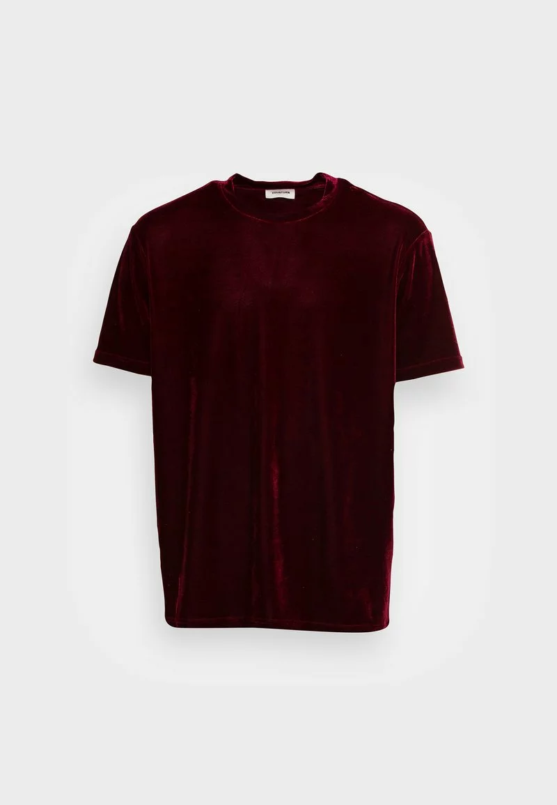 YOURTURN VELVET UNISEX - T-shirt Basic - Bordeaux 6 YOURTURN VELVET UNISEX - T-shirt Basic - Bordeaux - immagine 4