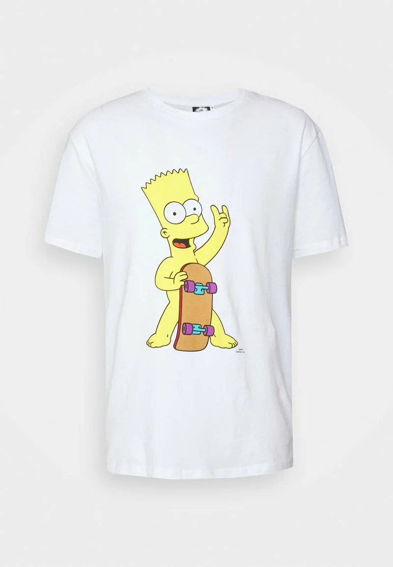 YOURTURN BART SKATE UNISEX TEE - T-shirt Con Stampa - White 7 YOURTURN BART SKATE UNISEX TEE - T-shirt Con Stampa - White - immagine 5