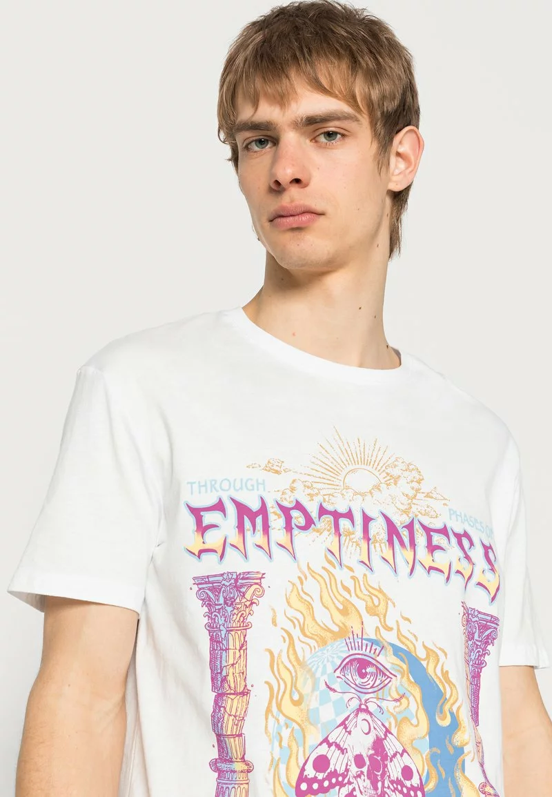 YOURTURN EMPTINESS GRAPHIC T-SHIRT UNISEX - T-shirt Con Stampa - White 7 YOURTURN EMPTINESS GRAPHIC T-SHIRT UNISEX - T-shirt Con Stampa - White - immagine 5