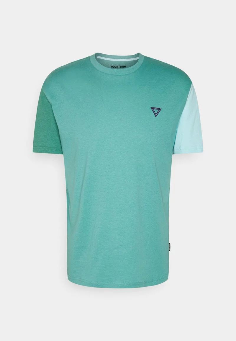 YOURTURN UNISEX - T-shirt Basic - Turquoise 3 YOURTURN UNISEX - T-shirt Basic - Turquoise