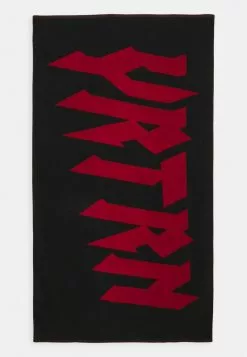 YOURTURN BEACH TOWEL 180x100CM 500 GSM - Asciugamano - Black/red, Uomo