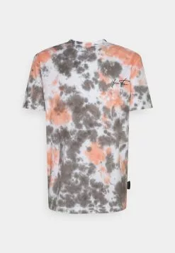 YOURTURN UNISEX - T-shirt Con Stampa - Orange/grey