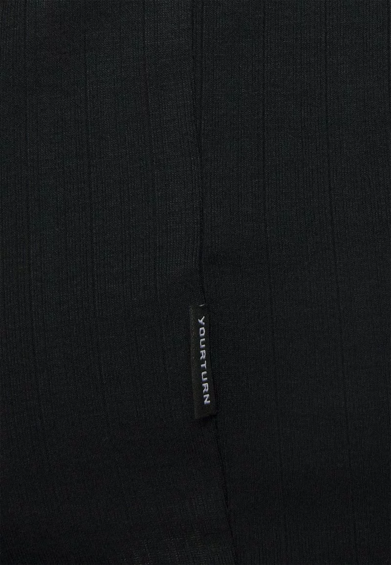 YOURTURN UNISEX 3/4 SLEEVED - T-shirt Basic - Black 5 YOURTURN UNISEX 3/4 SLEEVED - T-shirt Basic - Black - immagine 3