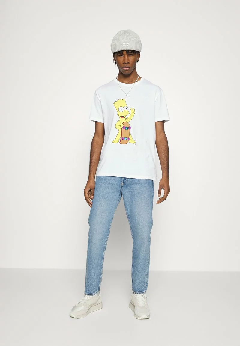 YOURTURN BART SKATE UNISEX TEE - T-shirt Con Stampa - White 4 YOURTURN BART SKATE UNISEX TEE - T-shirt Con Stampa - White - immagine 2