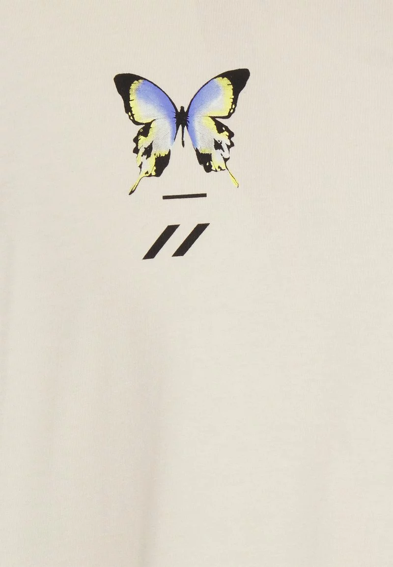 YOURTURN Unisex GRAPHIC TEE WINCENT WEISS BUTTERFLY TEE - T-shirt Con Stampa - Stone 9 YOURTURN Unisex GRAPHIC TEE WINCENT WEISS BUTTERFLY TEE - T-shirt Con Stampa - Stone - immagine 7
