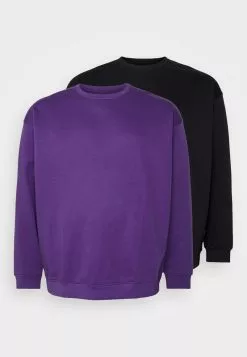 YOURTURN UNISEX 2 PACK - Felpa - Purple/black -Sconto YOURTURN in Italia 21e213fe11bb44079b6157aef60b3a54