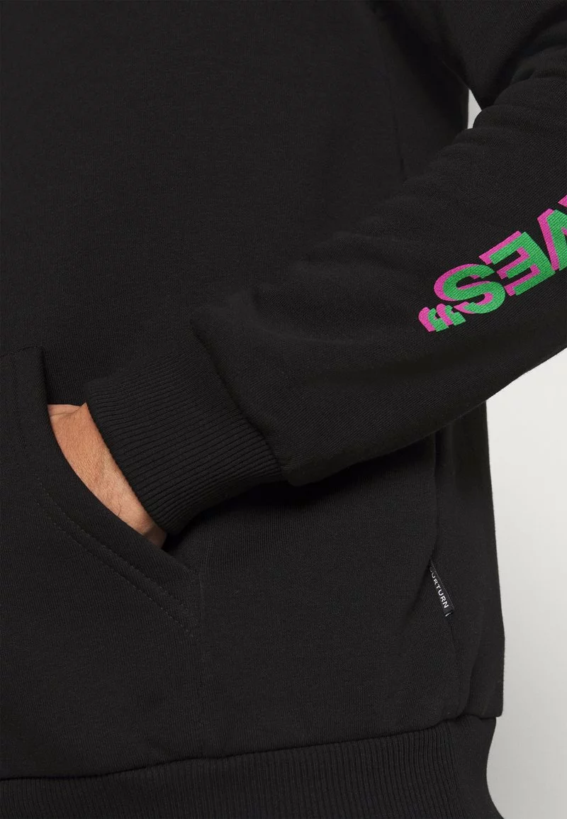 YOURTURN UNISEX - Felpa Con Cappuccio - Black 7 YOURTURN UNISEX - Felpa Con Cappuccio - Black - immagine 5