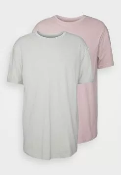 YOURTURN 2 PACK UNISEX - T-shirt Basic - Beige/olive