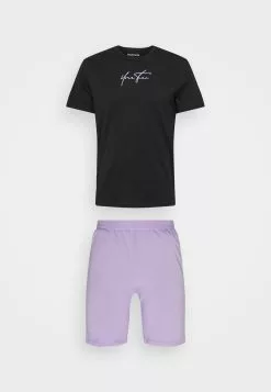 YOURTURN Pigiama - Black/purple, Uomo