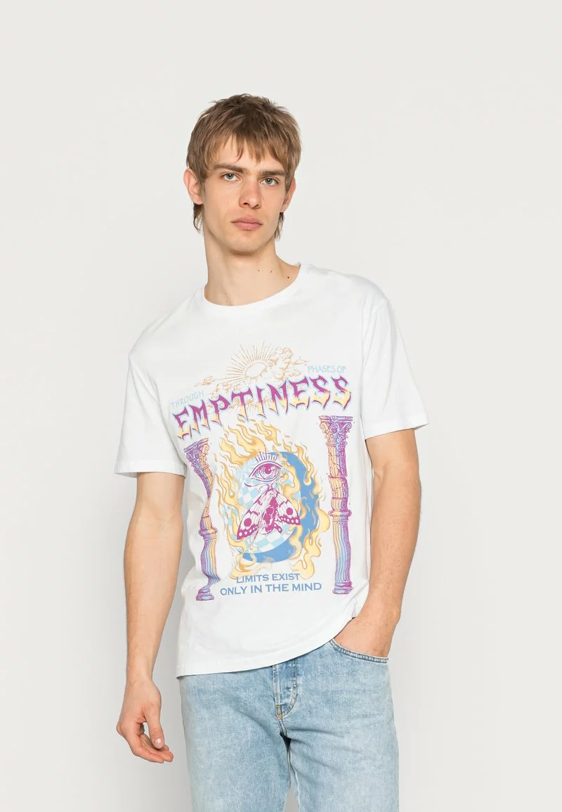 YOURTURN EMPTINESS GRAPHIC T-SHIRT UNISEX - T-shirt Con Stampa - White 3 YOURTURN EMPTINESS GRAPHIC T-SHIRT UNISEX - T-shirt Con Stampa - White