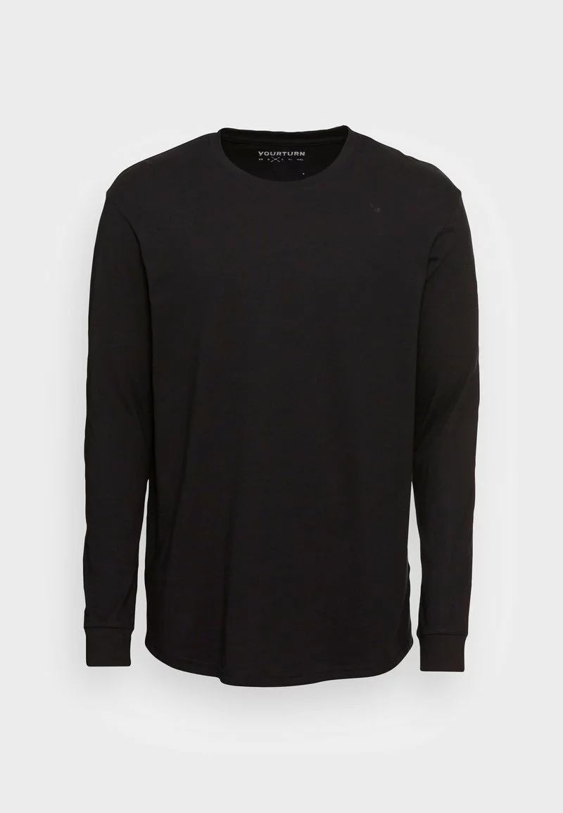 YOURTURN Maglietta A Manica Lunga - Black, Unisex 6 YOURTURN Maglietta A Manica Lunga - Black, Unisex - immagine 4