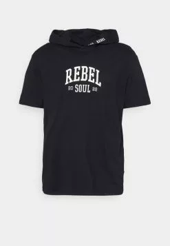 YOURTURN HOODIE TEE RELAXED - T-shirt Con Stampa - Black, Unisex