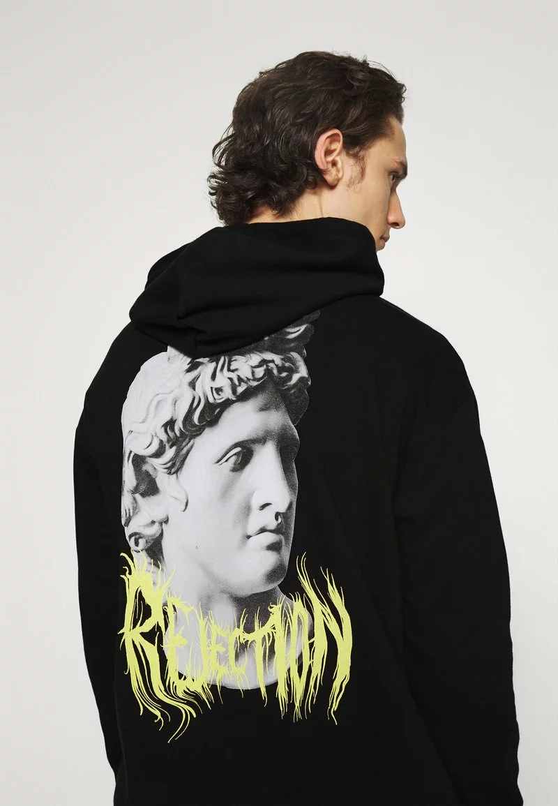 YOURTURN UNISEX - Felpa Con Cappuccio - Black 6 YOURTURN UNISEX - Felpa Con Cappuccio - Black - immagine 4