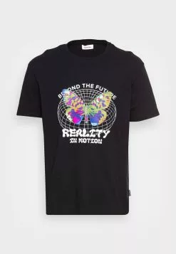 YOURTURN REALITY MOTION GRAPHIC T-SHIRT UNISEX - T-shirt Con Stampa - Black -Sconto YOURTURN in Italia 4578db1000be46879da21cd25ad260af