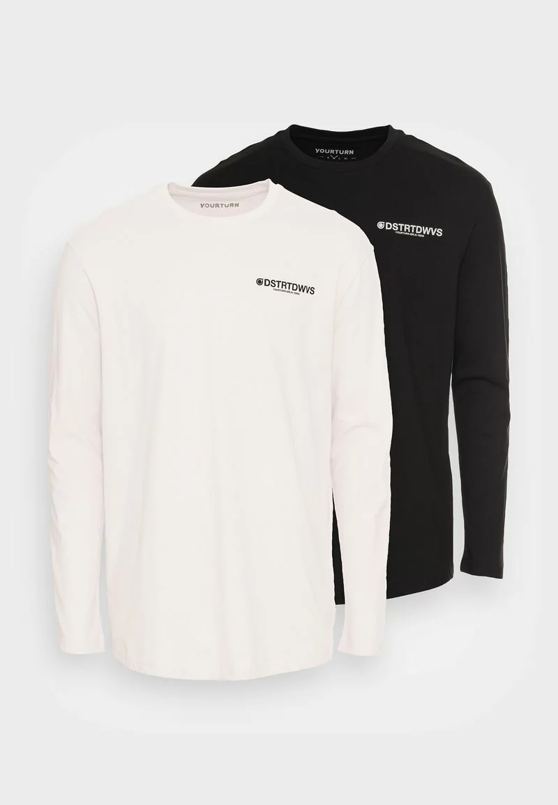 YOURTURN 2 PACK UNISEX - Maglietta A Manica Lunga - Black/lilac 7 YOURTURN 2 PACK UNISEX - Maglietta A Manica Lunga - Black/lilac - immagine 5