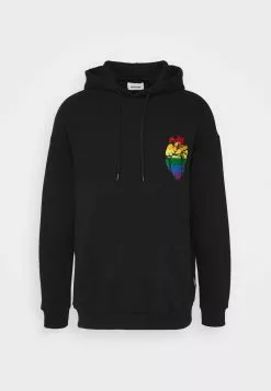 YOURTURN RAINBOW HEART HOODIE PRIDE UNISEX - Felpa Con Cappuccio - Black -Sconto YOURTURN in Italia 4a98cff5dff949b29cf484f543d68476
