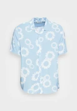 YOURTURN NAÏVE FLOWERS UNISEX - Camicia - Light Blue -Sconto YOURTURN in Italia 4aa37dfea249405cbd6d024181341e01