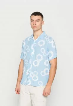 YOURTURN NAÏVE FLOWERS UNISEX - Camicia - Light Blue
