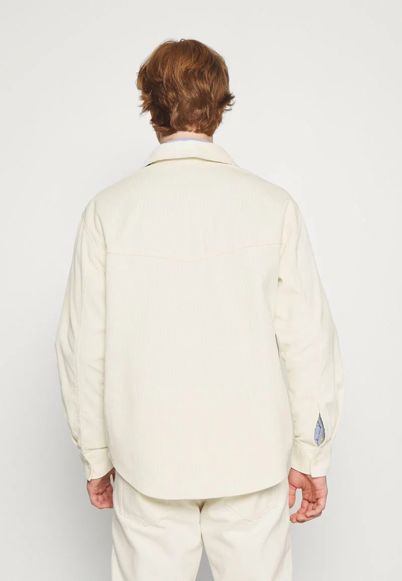 YOURTURN CORDUROY OVERSHIRT UNISEX - Giacca Leggera - Off-white 5 YOURTURN CORDUROY OVERSHIRT UNISEX - Giacca Leggera - Off-white - immagine 3