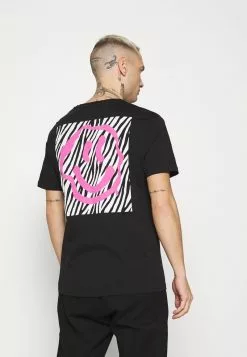YOURTURN Unisex T-shirt Con Stampa - Black