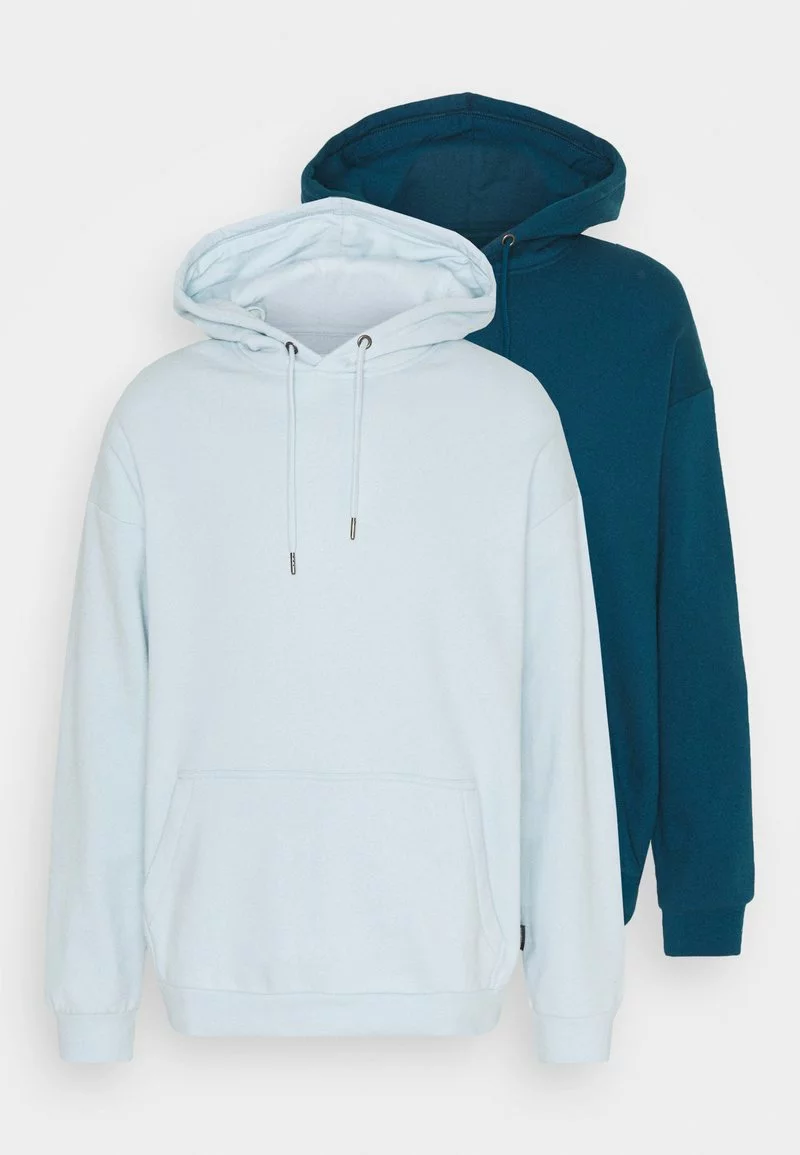 YOURTURN UNISEX 2 PACK - Felpa Con Cappuccio - Teal/light Blue 7 YOURTURN UNISEX 2 PACK - Felpa Con Cappuccio - Teal/light Blue - immagine 5