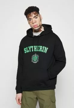 YOURTURN SLYTHERIN HOODIE UNISEX - Felpa Con Cappuccio - Black