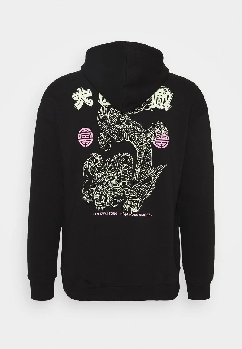 YOURTURN UNISEX - Felpa Con Cappuccio - Black 4 YOURTURN UNISEX - Felpa Con Cappuccio - Black - immagine 2