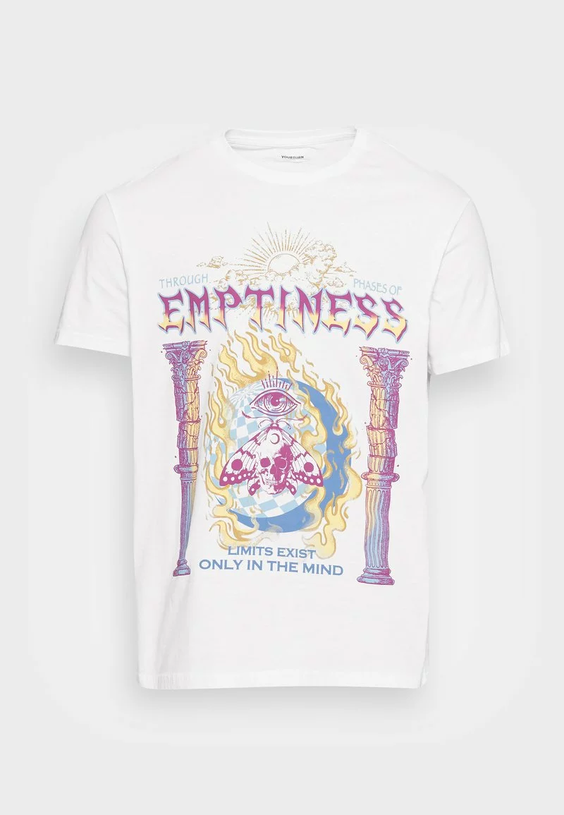 YOURTURN EMPTINESS GRAPHIC T-SHIRT UNISEX - T-shirt Con Stampa - White 6 YOURTURN EMPTINESS GRAPHIC T-SHIRT UNISEX - T-shirt Con Stampa - White - immagine 4