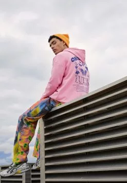 YOURTURN BUTTERFLIES HOODIE - Felpa Con Cappuccio - Pink, Unisex