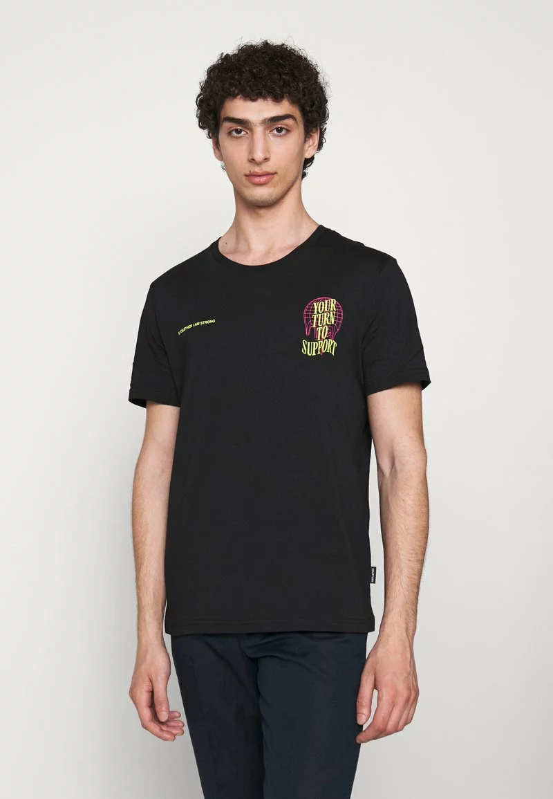 YOURTURN T-shirt Con Stampa - Black, Unisex 5 YOURTURN T-shirt Con Stampa - Black, Unisex - immagine 3
