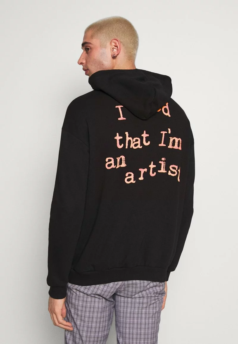 YOURTURN Felpa Con Cappuccio - Black, Unisex 3 YOURTURN Felpa Con Cappuccio - Black, Unisex