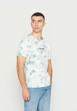 YOURTURN Unisex HALF BODY TIE DYE TEE - T-shirt Con Stampa - Green