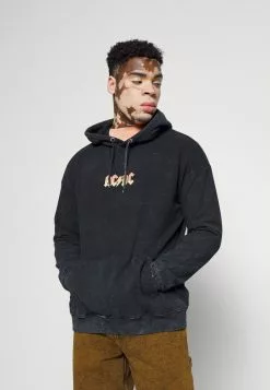 YOURTURN ACDC SWEAT UNISEX - Felpa Con Cappuccio - Black