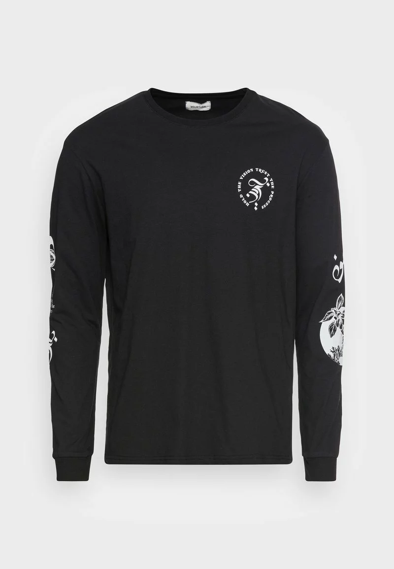YOURTURN GRAPHIC LONGSLEEVE UNISEX - Maglietta A Manica Lunga - Black 6 YOURTURN GRAPHIC LONGSLEEVE UNISEX - Maglietta A Manica Lunga - Black - immagine 4