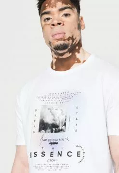 YOURTURN ESSENCE GRAPHIC T-SHIRT UNISEX - T-shirt Con Stampa - White -Sconto YOURTURN in Italia 8f1838bc59544123ab267bd8e591c93c