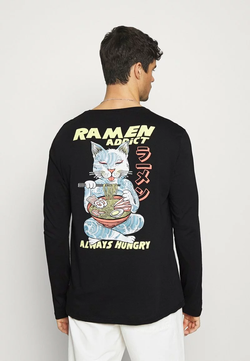 YOURTURN Unisex Maglietta A Manica Lunga - Black 5 YOURTURN Unisex Maglietta A Manica Lunga - Black - immagine 3