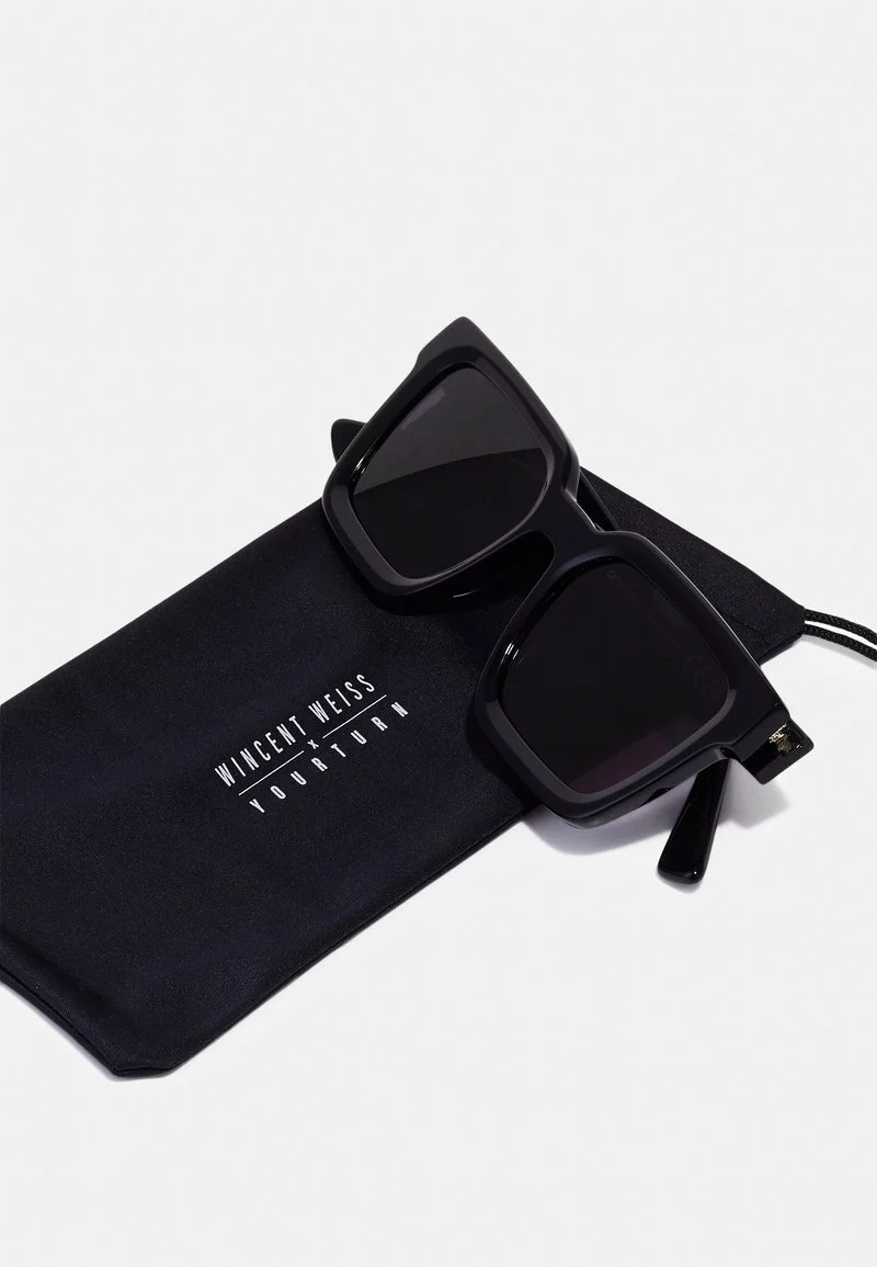 YOURTURN WINCENT WEISS RECYCLED ACETATE UNISEX - Occhiali Da Sole - Black 7 YOURTURN WINCENT WEISS RECYCLED ACETATE UNISEX - Occhiali Da Sole - Black - immagine 5