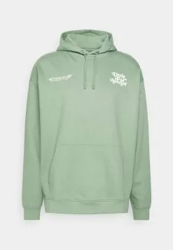 YOURTURN RETRO PRINT HOODIE UNISEX - Felpa Con Cappuccio - Green