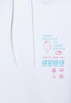 YOURTURN UNISEX - Felpa Con Cappuccio - White -Sconto YOURTURN in Italia 9d9a761c5d00465b9901499143ddff39