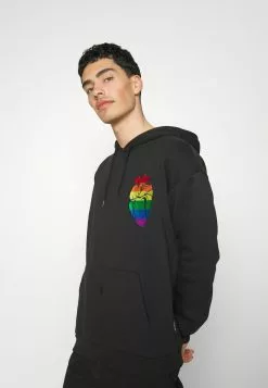 YOURTURN RAINBOW HEART HOODIE PRIDE UNISEX - Felpa Con Cappuccio - Black -Sconto YOURTURN in Italia 9fcf7e381b804aa886d859e98d85c1ef