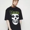 YOURTURN MISFIT SKULL UNISEX - T-shirt Con Stampa - Black