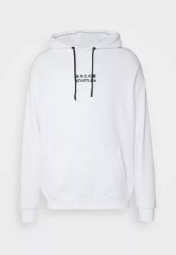 YOURTURN UNISEX - Felpa Con Cappuccio - White -Sconto YOURTURN in Italia accf292768a445d0b03b071efa5dc516