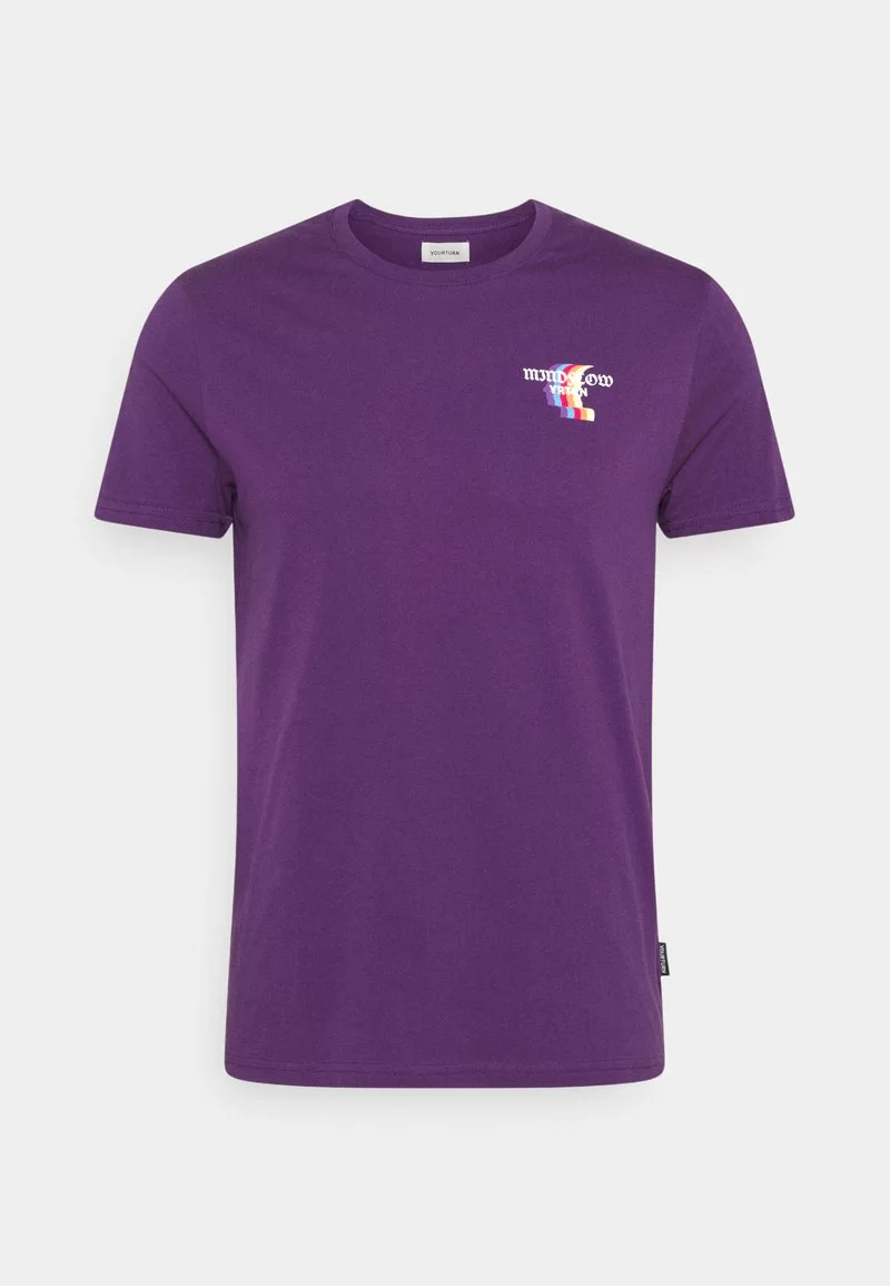YOURTURN UNISEX - T-shirt Con Stampa - Purple 7 YOURTURN UNISEX - T-shirt Con Stampa - Purple - immagine 5