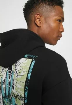 YOURTURN UNISEX - Felpa Con Cappuccio - Black -Sconto YOURTURN in Italia b7b2e6c1fcad42218a38f887acfc0ca5