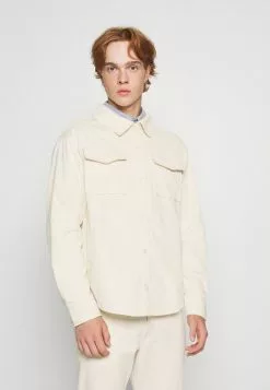 YOURTURN CORDUROY OVERSHIRT UNISEX - Giacca Leggera - Off-white